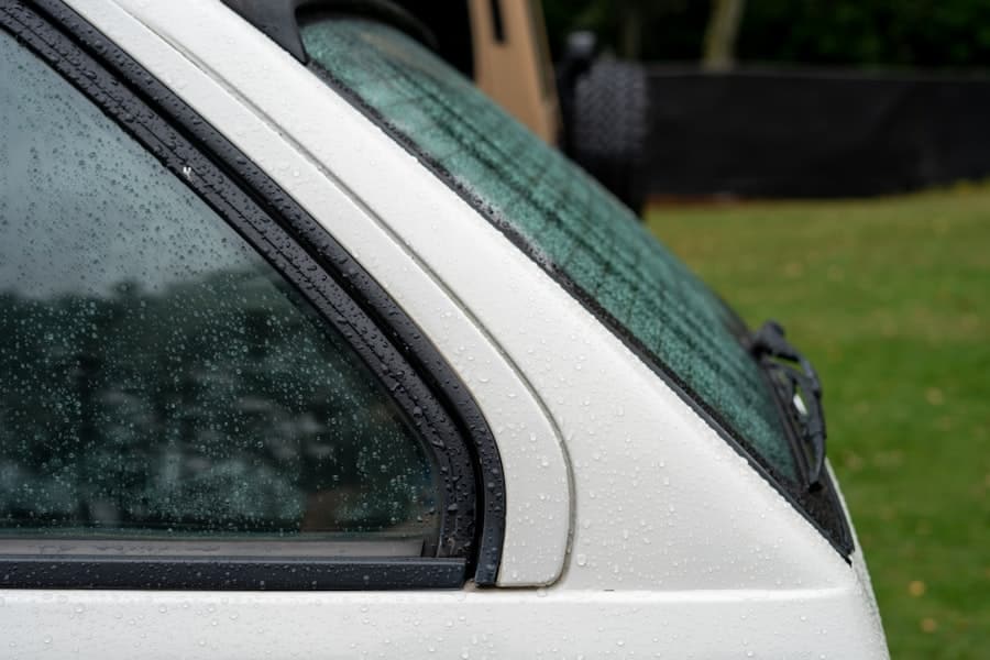 Photo Hail-Damaged Windshield