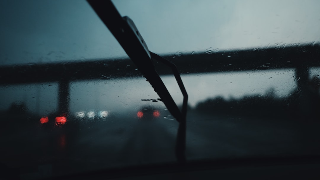 Photo Driving with a Cracked Windshield