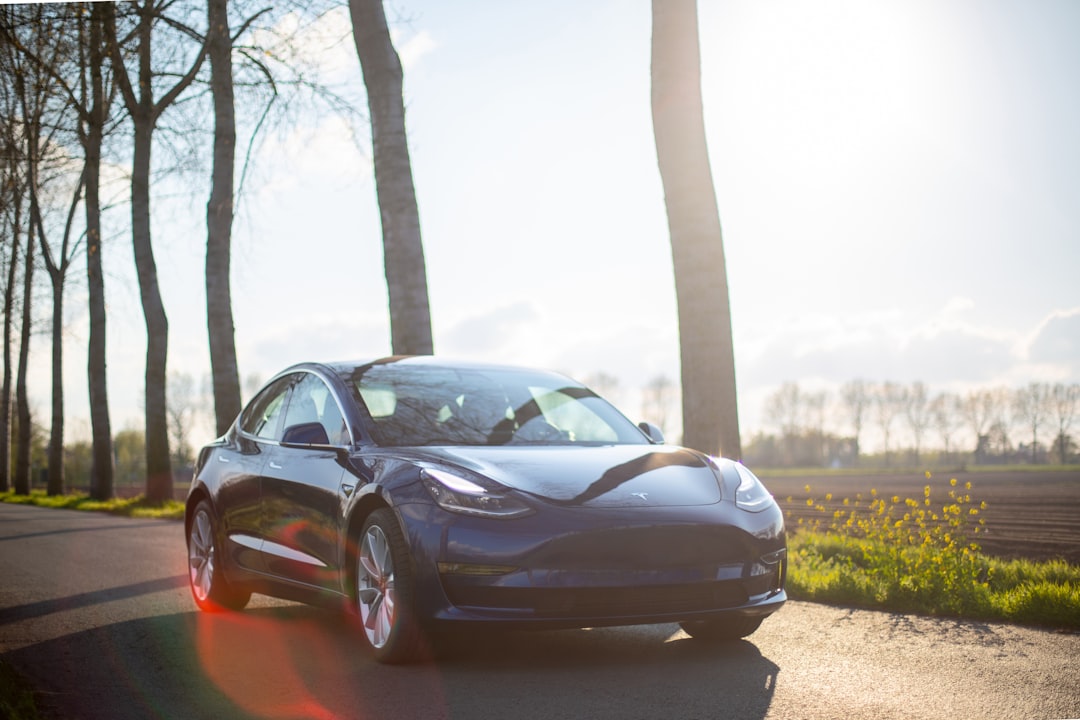 Photo Tesla Model 3 glass calibration