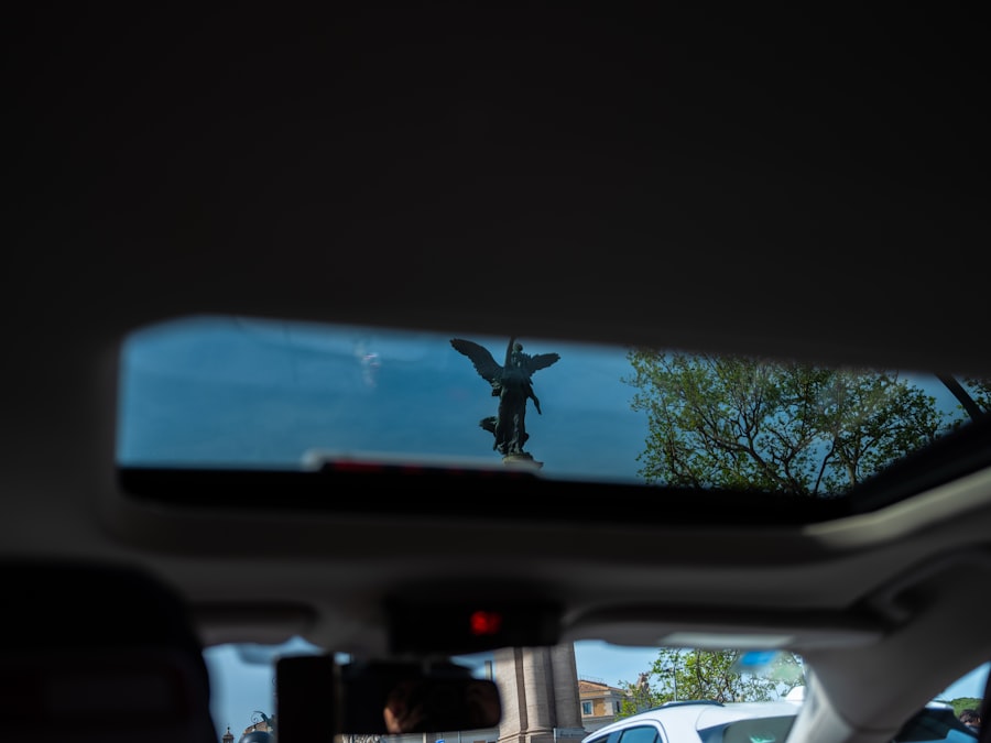 Photo sunroof glass repair